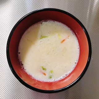 【体が温まる♪】シンプルな豆乳味噌スープ